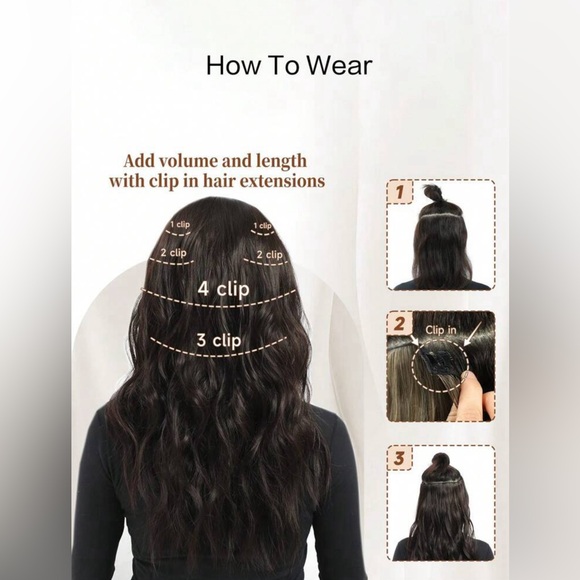 New Hair Extensions 20 inch - Picture 3 of 6